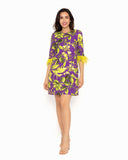 Lime and purple dress