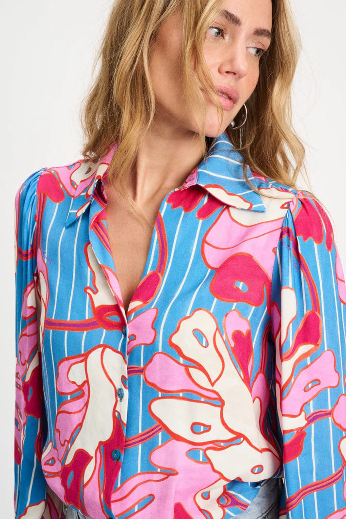 Urban Flora Stripe Blouse