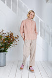 Brown Flower and Pink Anais Shirt