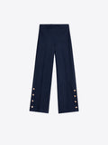 Navy Pinstripe Trouser in super soft fabric