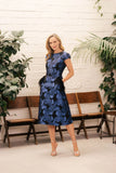 Diana Blue Flower Dress