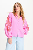 Cheering Pink Sequins Blouse