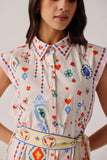Vega Dress in Tarot Print