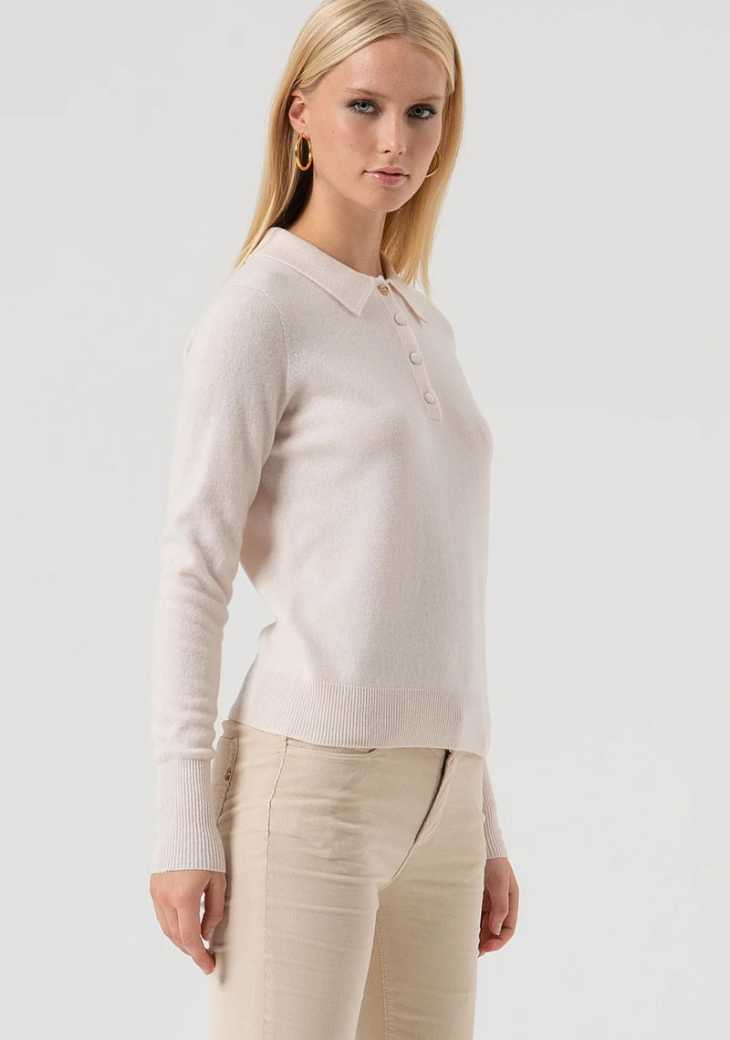 Vanilla Polo Sweatshirt