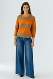 Esmy Sweater in Orange and Tan