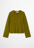 Super Soft Moss Green Alpaca Blend Sweater