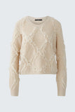 Pullover with Diamond Pattern