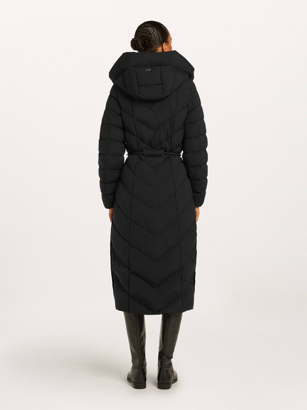 VALEA Long Black Coat