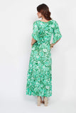 Gabriella Dress in Wildflower Green