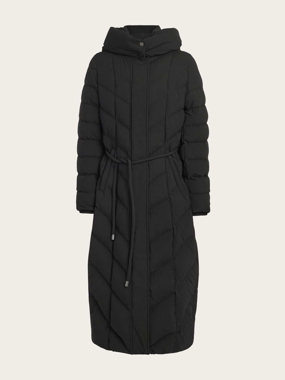 VALEA Long Black Coat