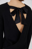 Macrame Sweater with Bow