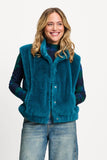 Ginny Gilet in Teal