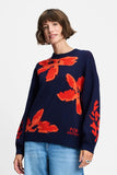 Alicia Sweater in Bloom Rouge