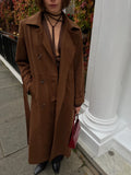 Tome Brown Suede Coat