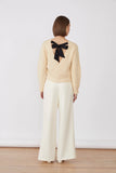 Macrame top in Cream