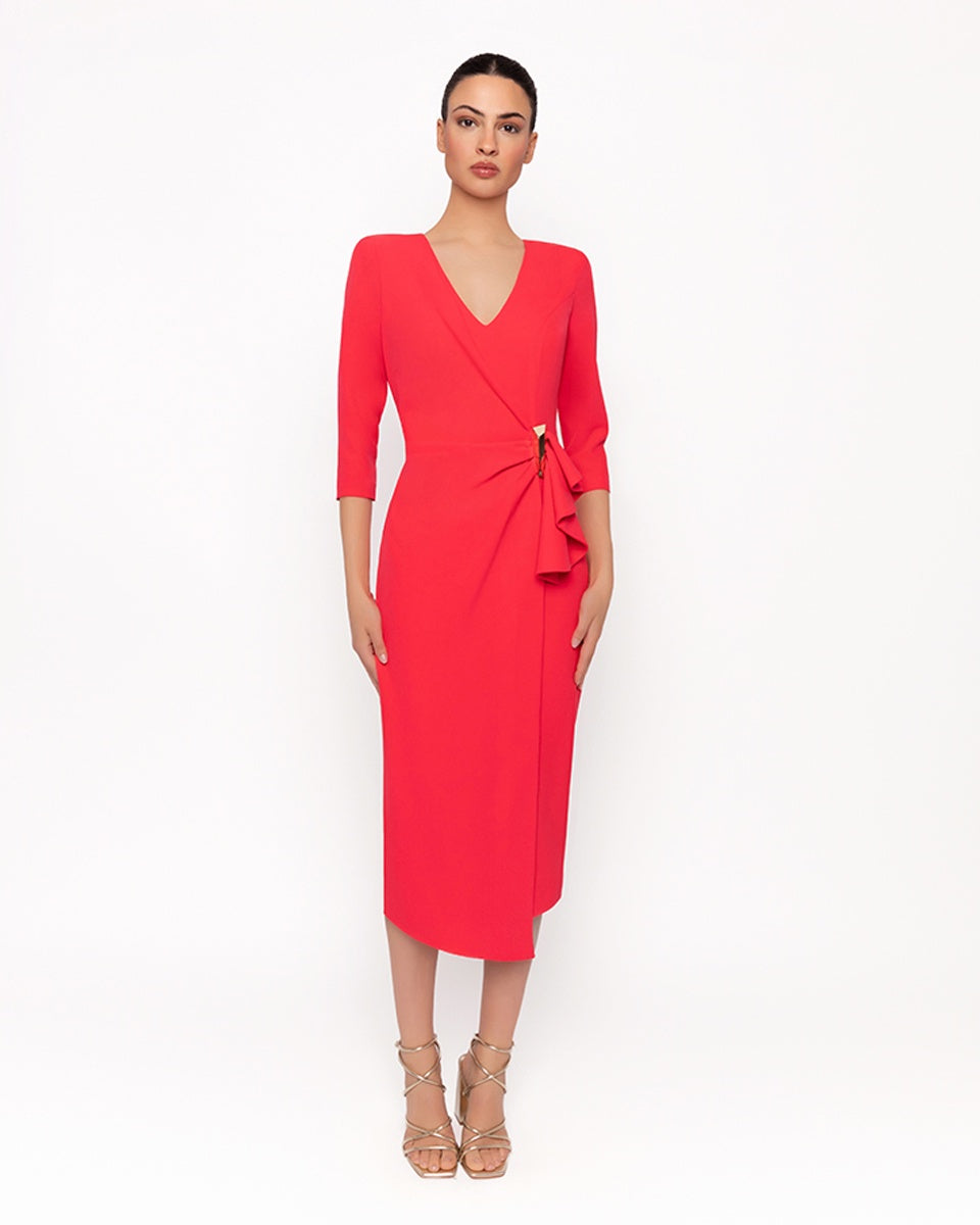 Fresa dress with gold detail at waist