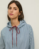Blue and White Striped Jacket