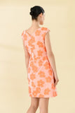 Anna Dress Orange in Taffeta