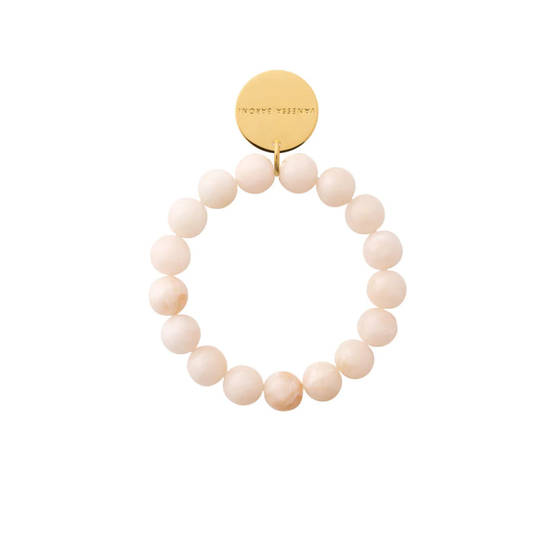Vanessa Baroni Flex Bracelet in latte marble