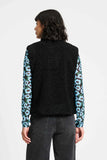 Black astrakhan gilet