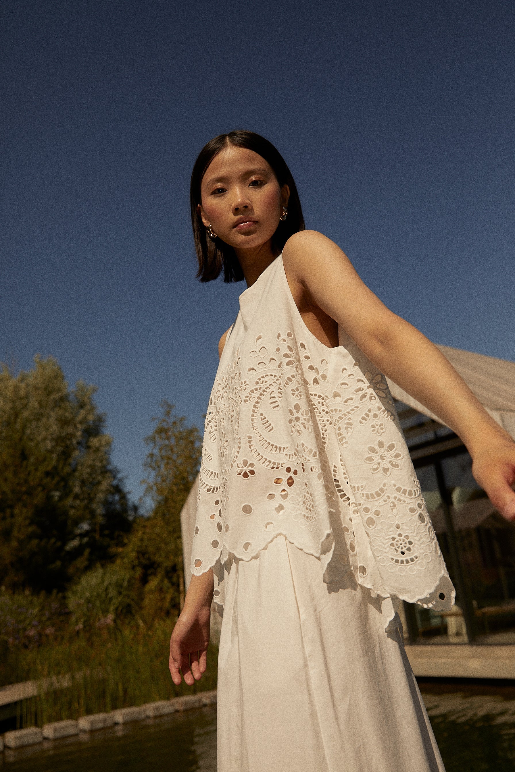 Sonia skirt in white cotton