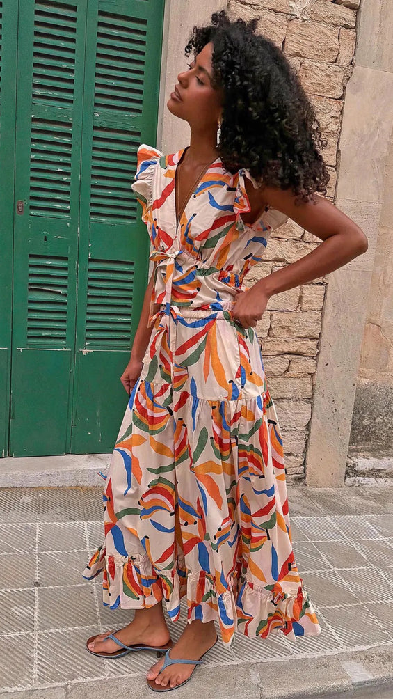 Saige skirt with banana print