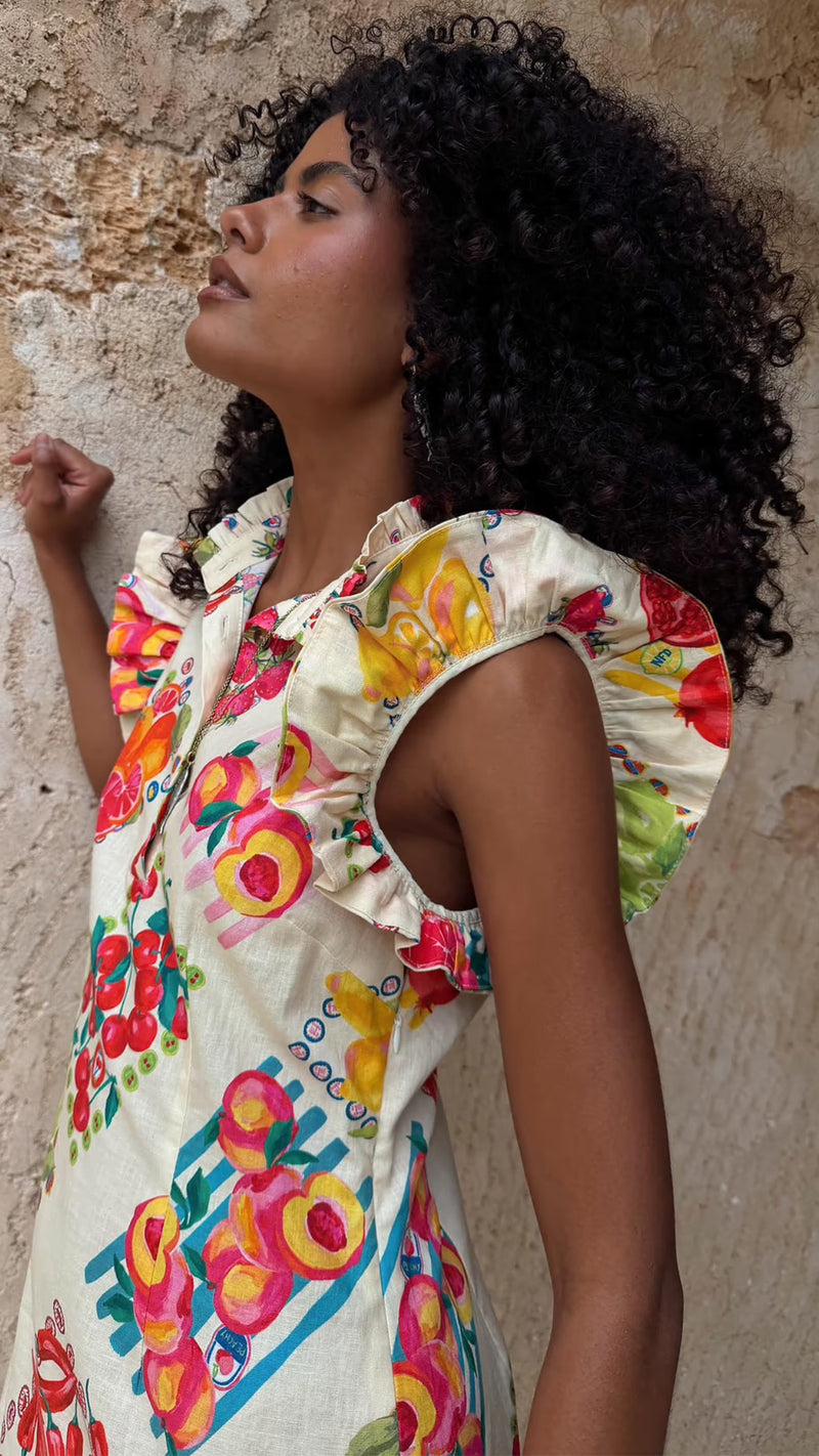 Fruit sticker Remi dress