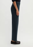 Jersey wide leg  trousers in maritime blue