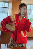 Red Mystical Moon Cardigan