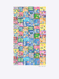 Coastal Patchwork Print Scarf
