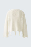 Knitted sweater in 3D look