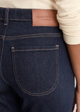 Dark Denim Marc O Polo Cropped Straight Leg Jeans