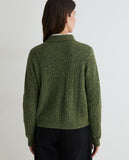 Green Cardigan with Collar