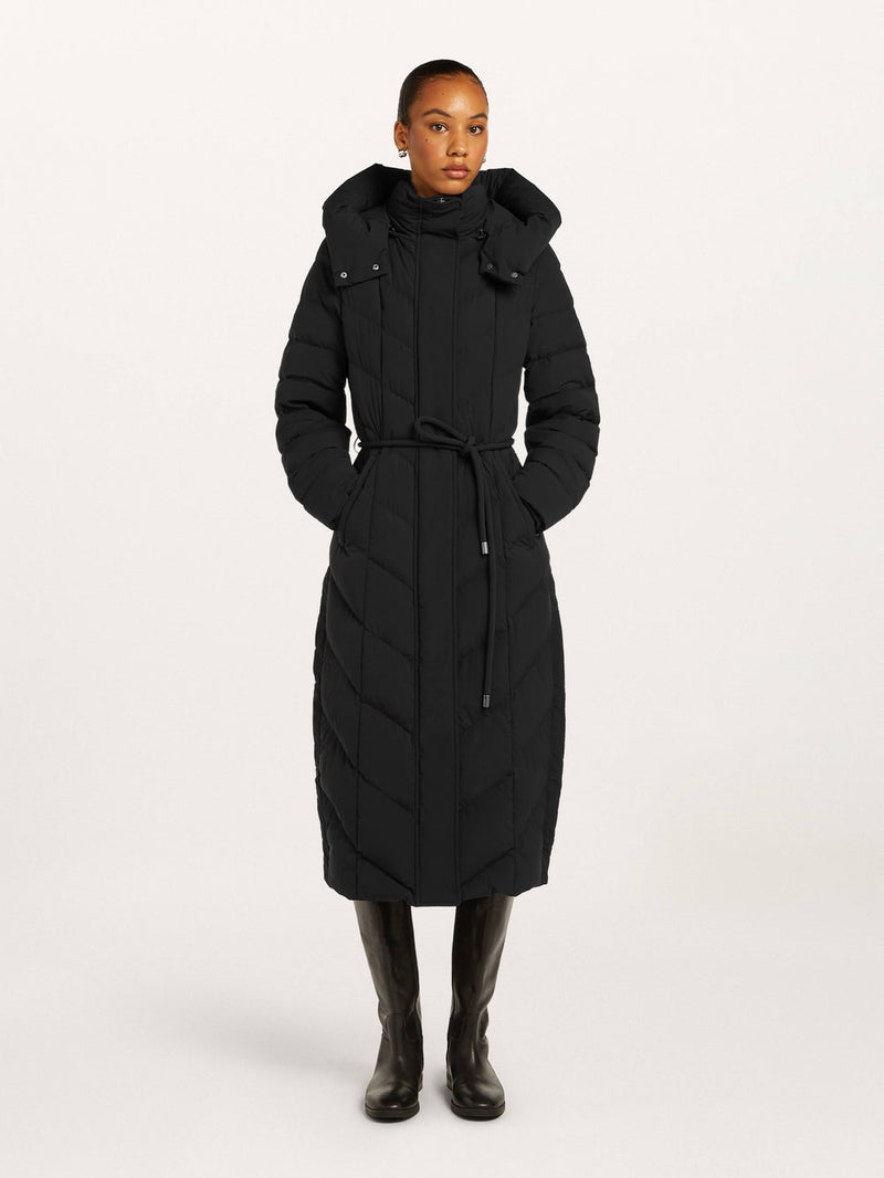 VALEA Long Black Coat