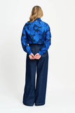Jade Bloom Shirt in Cobalt Blue
