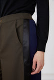 Toto trousers in khaki and blue