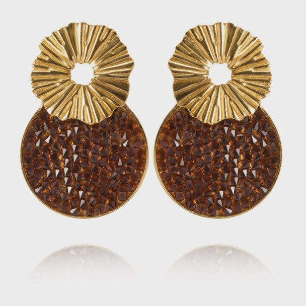 Vassia  Rocks Earring in Smoked Topaz