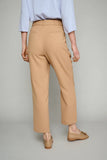 Camel Trousers with Tie Waist
