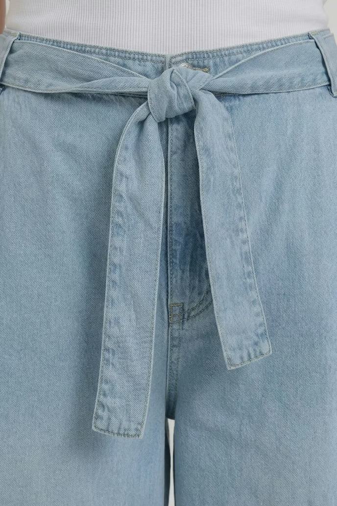 Culotte in Light Blue Denim
