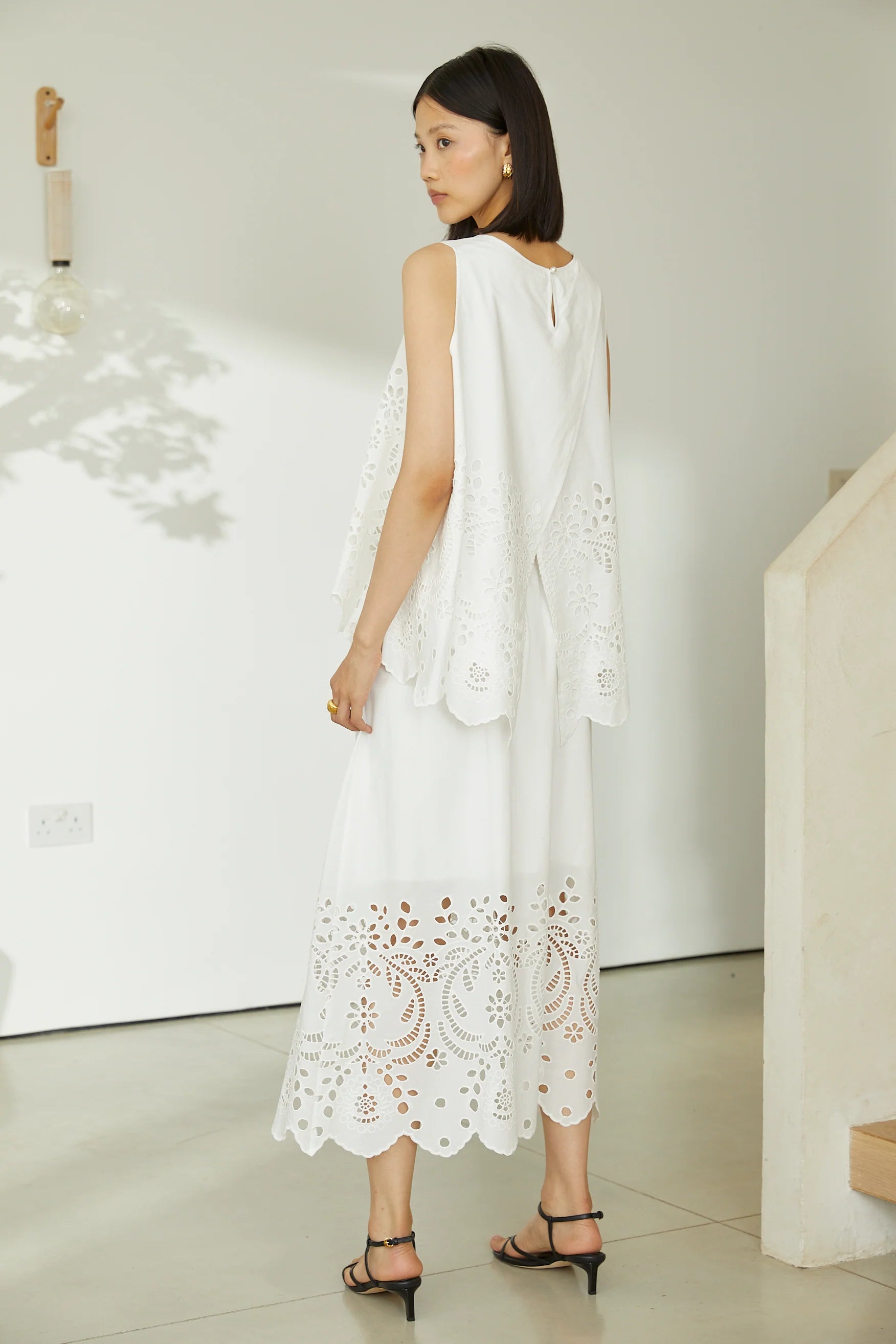 Sonia skirt in white cotton