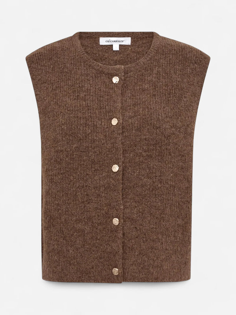 Jaide Vest Top in Brown
