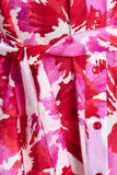 Bubble Bloom Dress in Lavender and Red