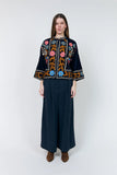 Exclusive velvet jacket featuring elaborate