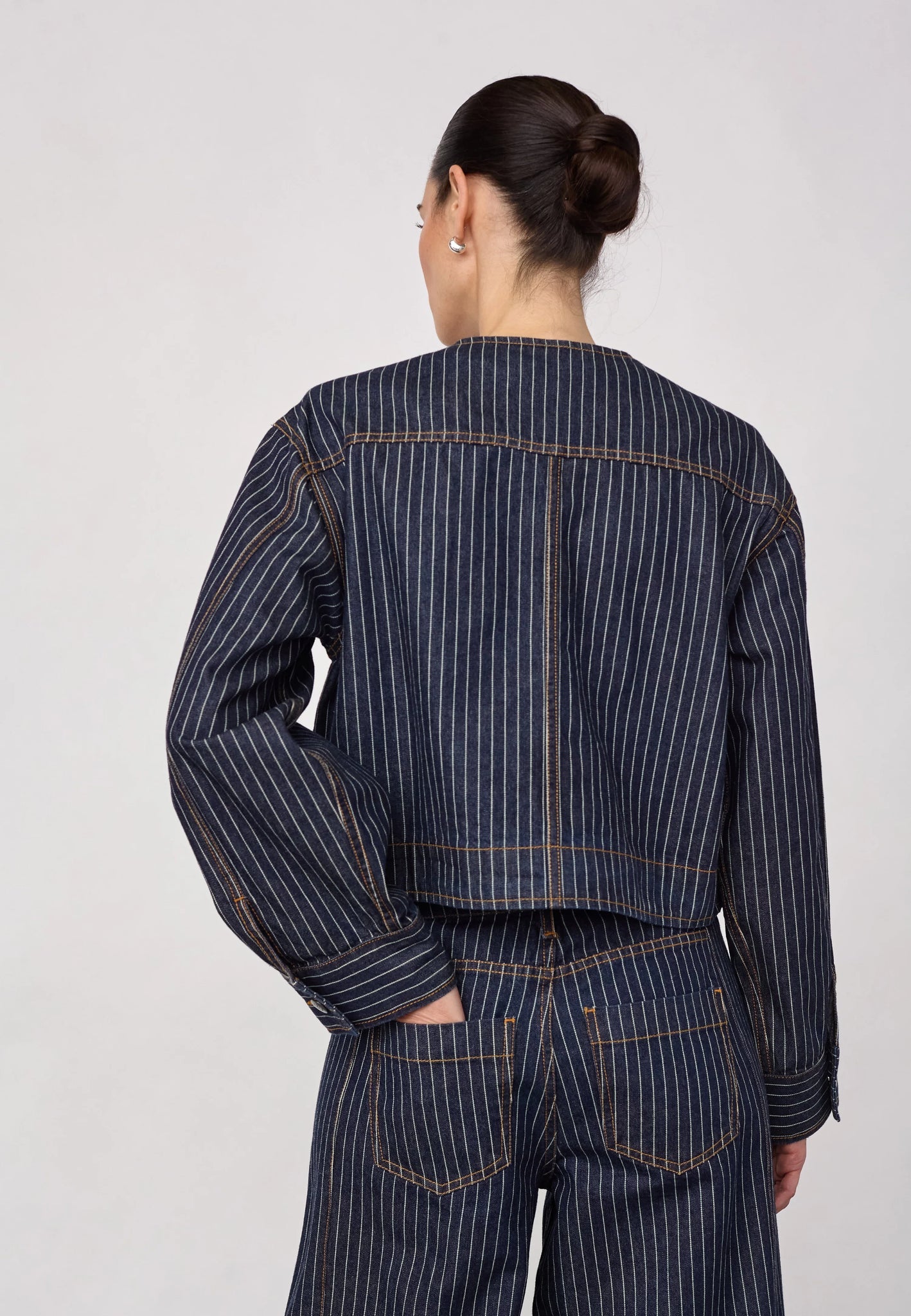 SiggaCC trouser with white stripe