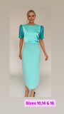 Mermaid dress aqua