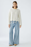 Knitted sweater in 3D look
