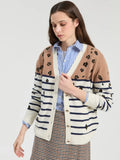 Leopard Striped Cardigan