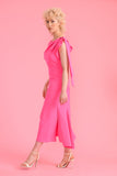 Gianna Dress in Barbie Pink