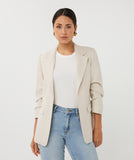 Nude and Ivory Linen Jacket