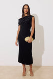 ElenI Dress in Black Velvet